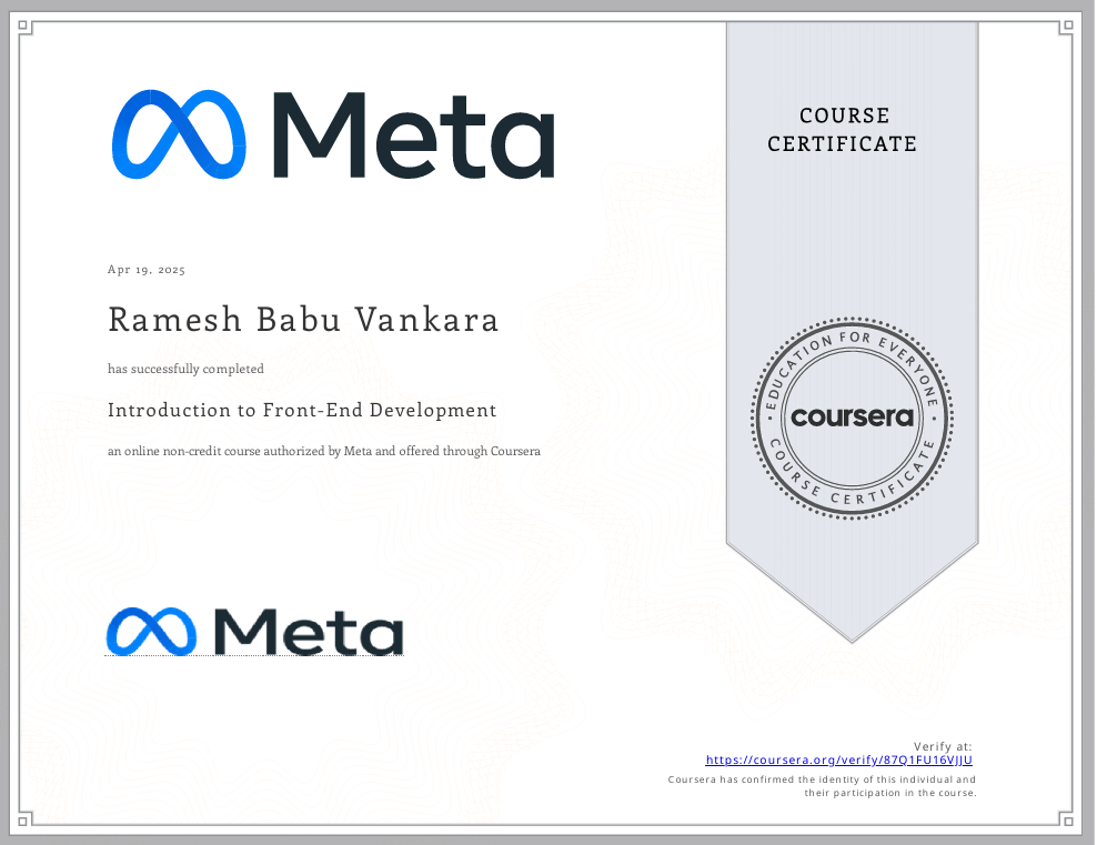 Meta Front-End